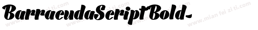 BarracudaScript Bold字体转换